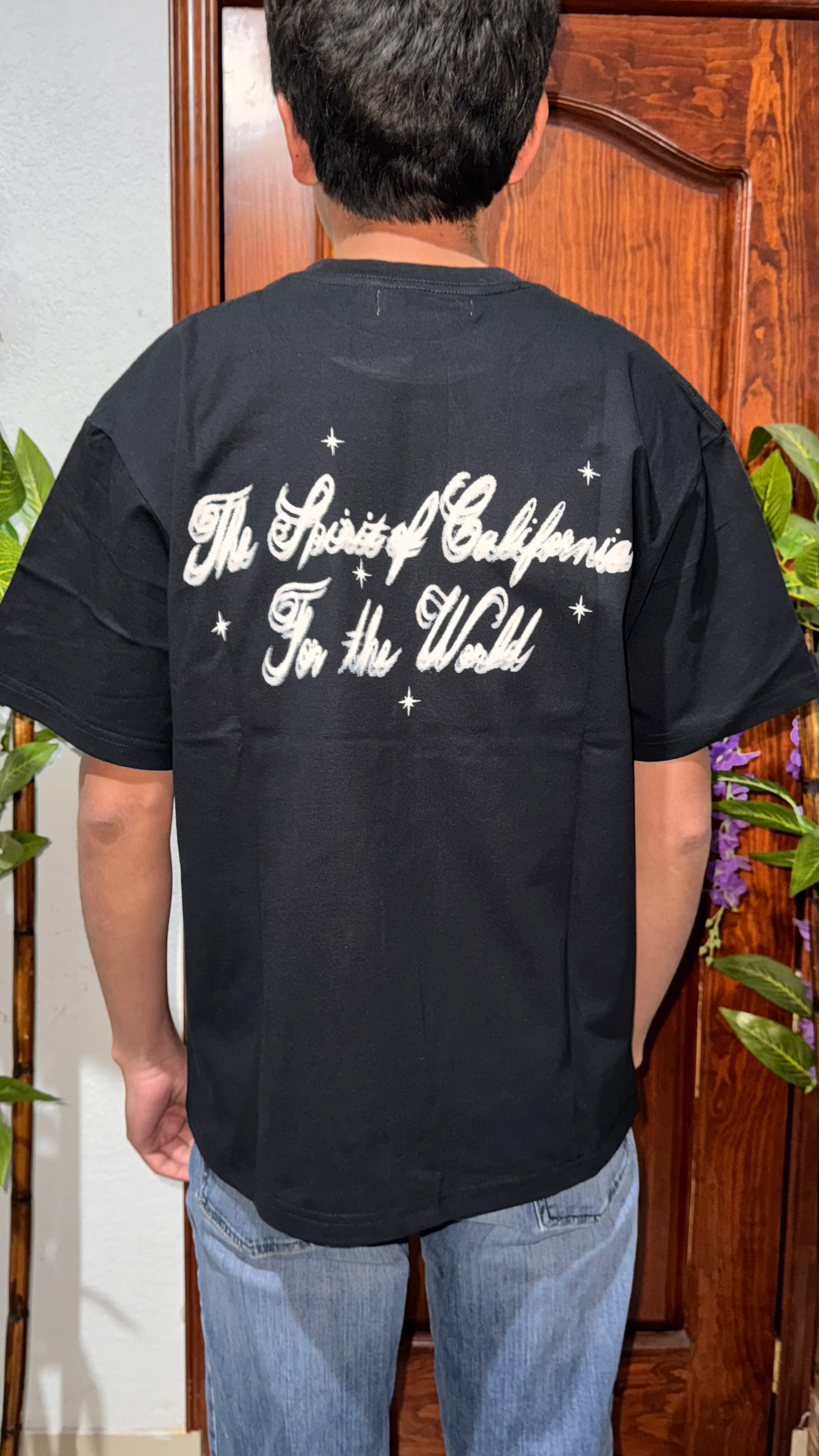 Amiri Airbrush Cherub Tee White and Black - Image 4