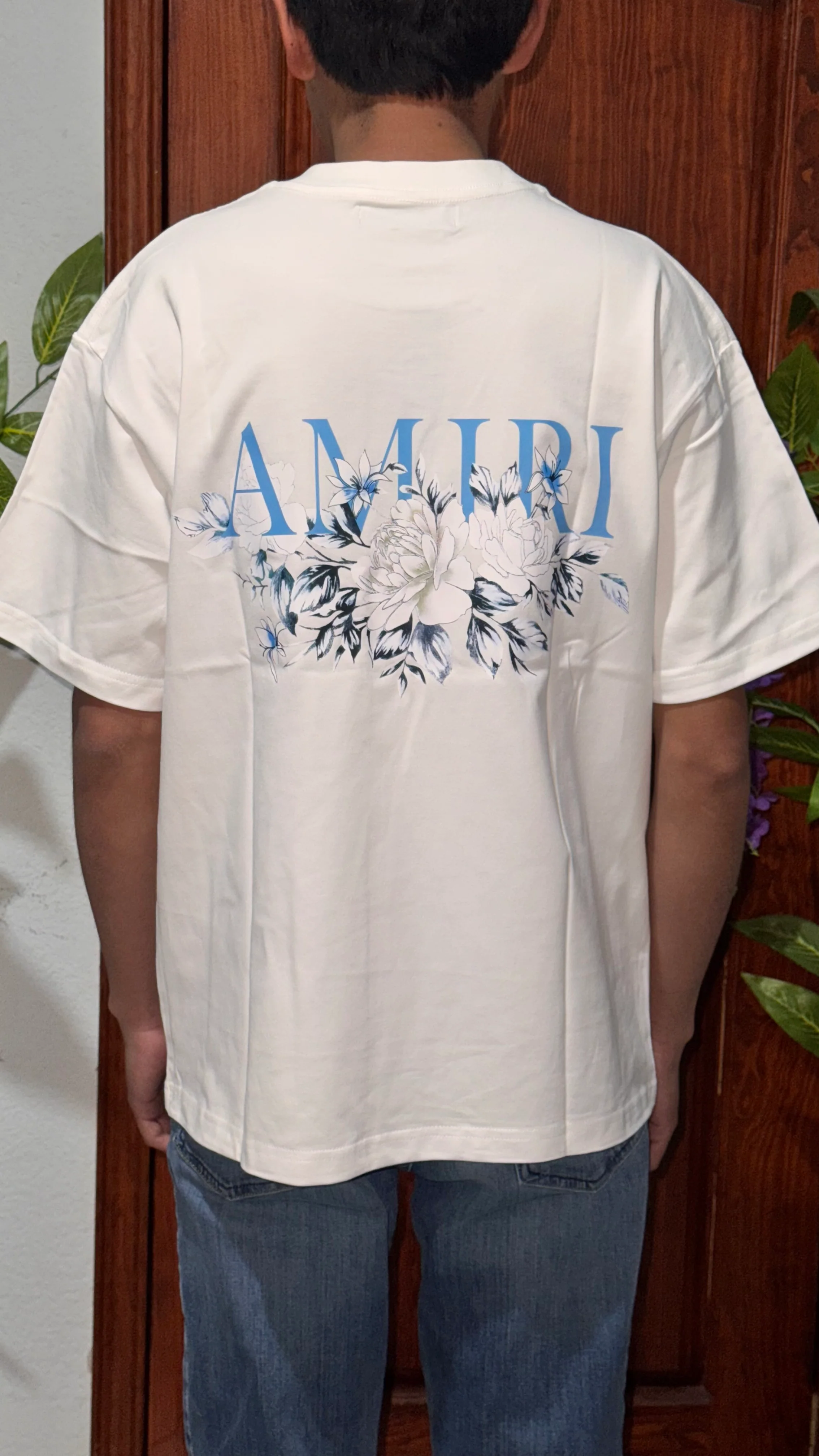 Amiri Floral Blue/White - Image 3
