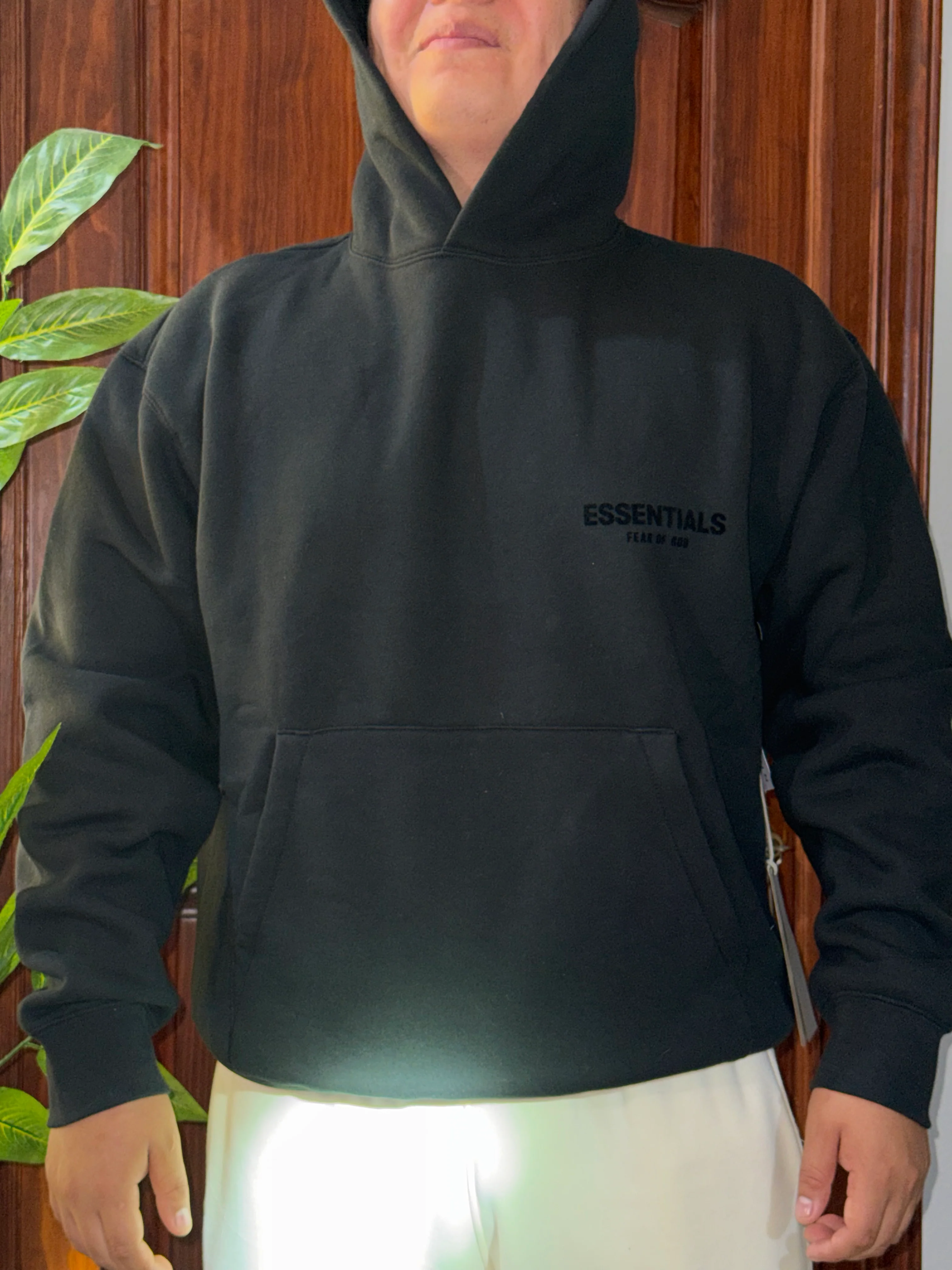 Essentials Hoodie Black (original) - Image 4