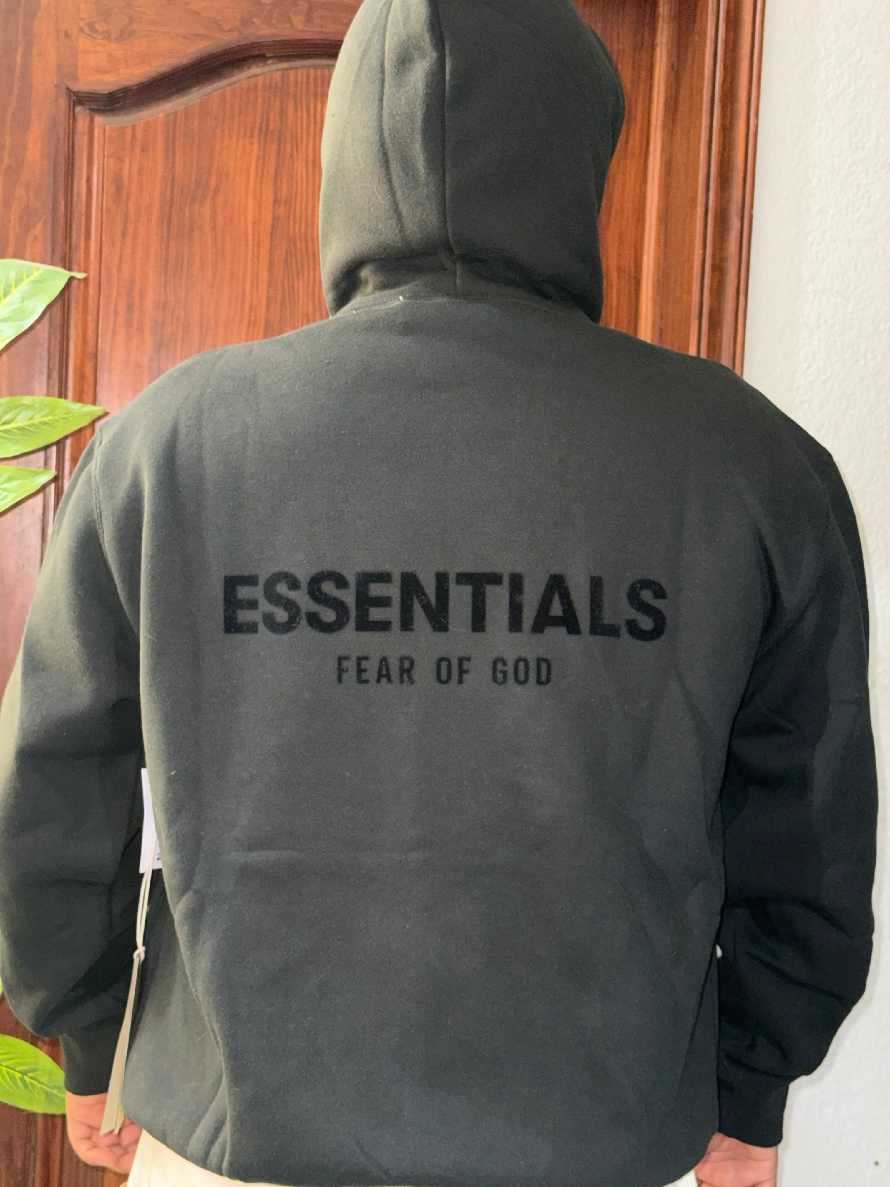 Essentials Hoodie Black (original) - Image 5