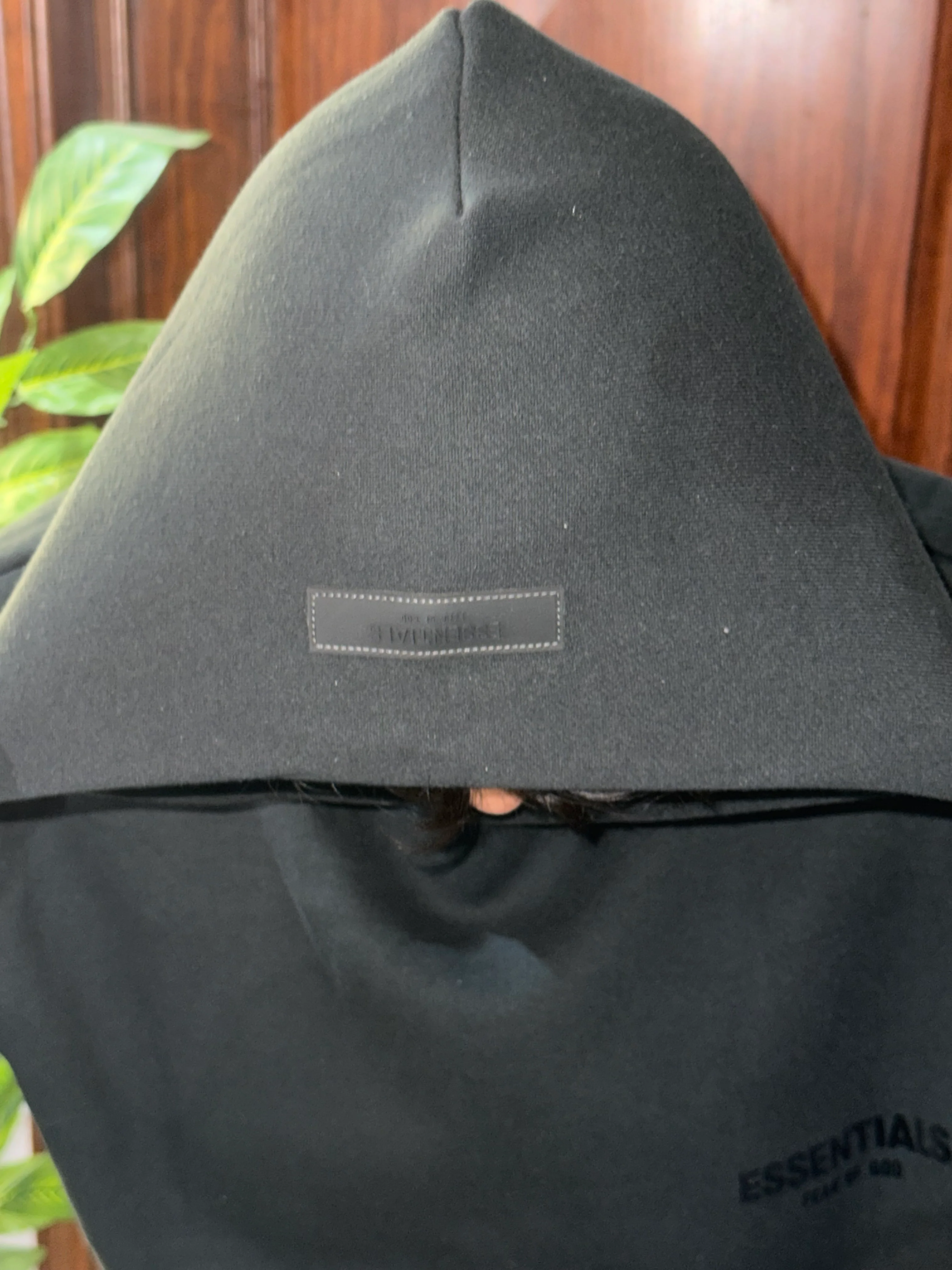 Essentials Hoodie Black (original) - Image 6