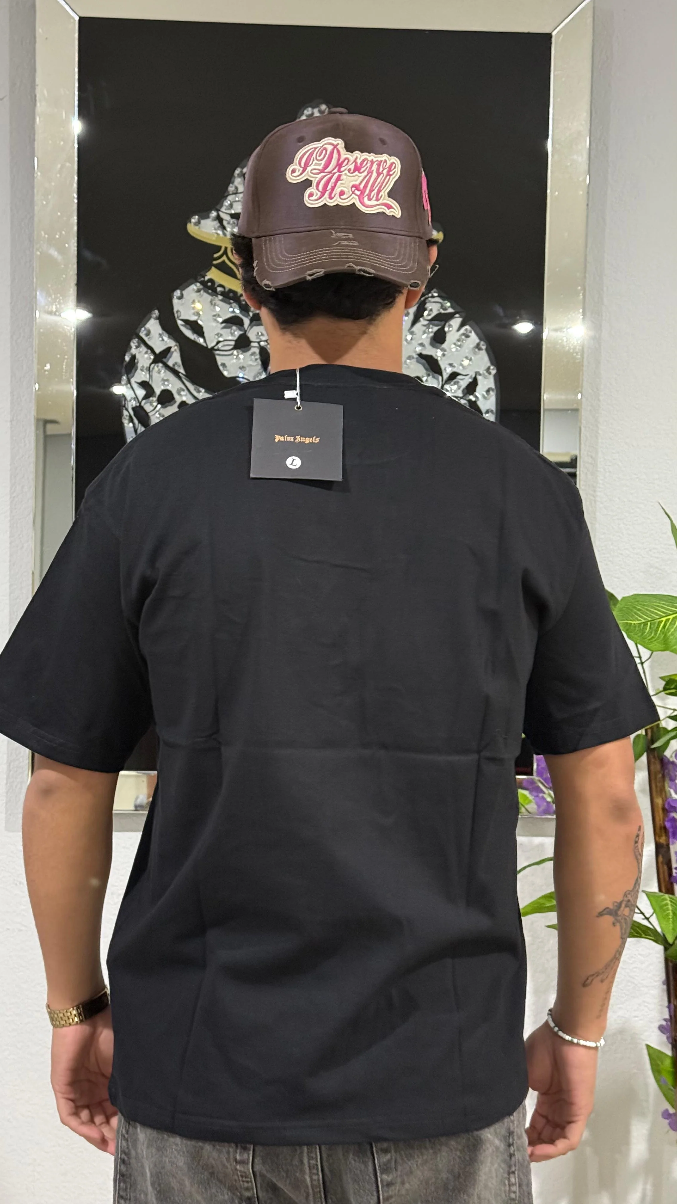 Palm Angels Tee Green - Image 3